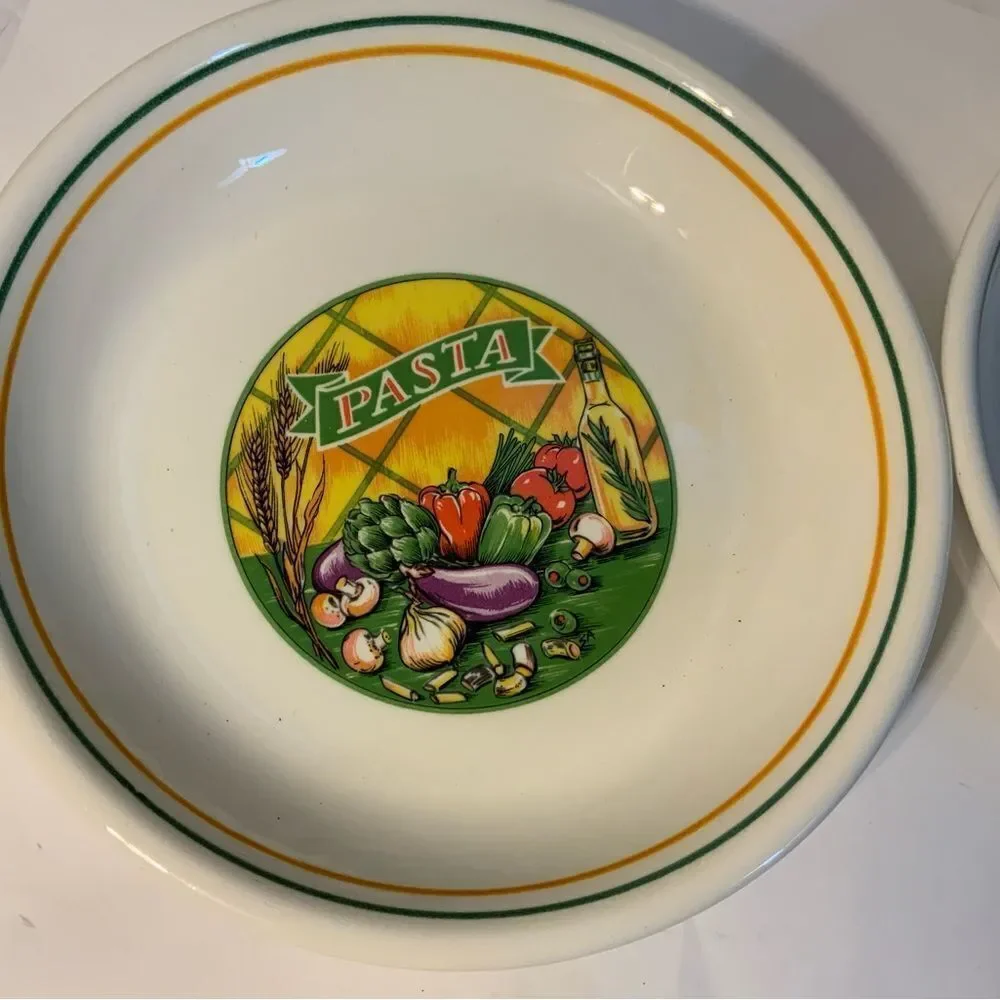 New Set 2 Vegetable by Himark PASTA BOWL 8 3/4